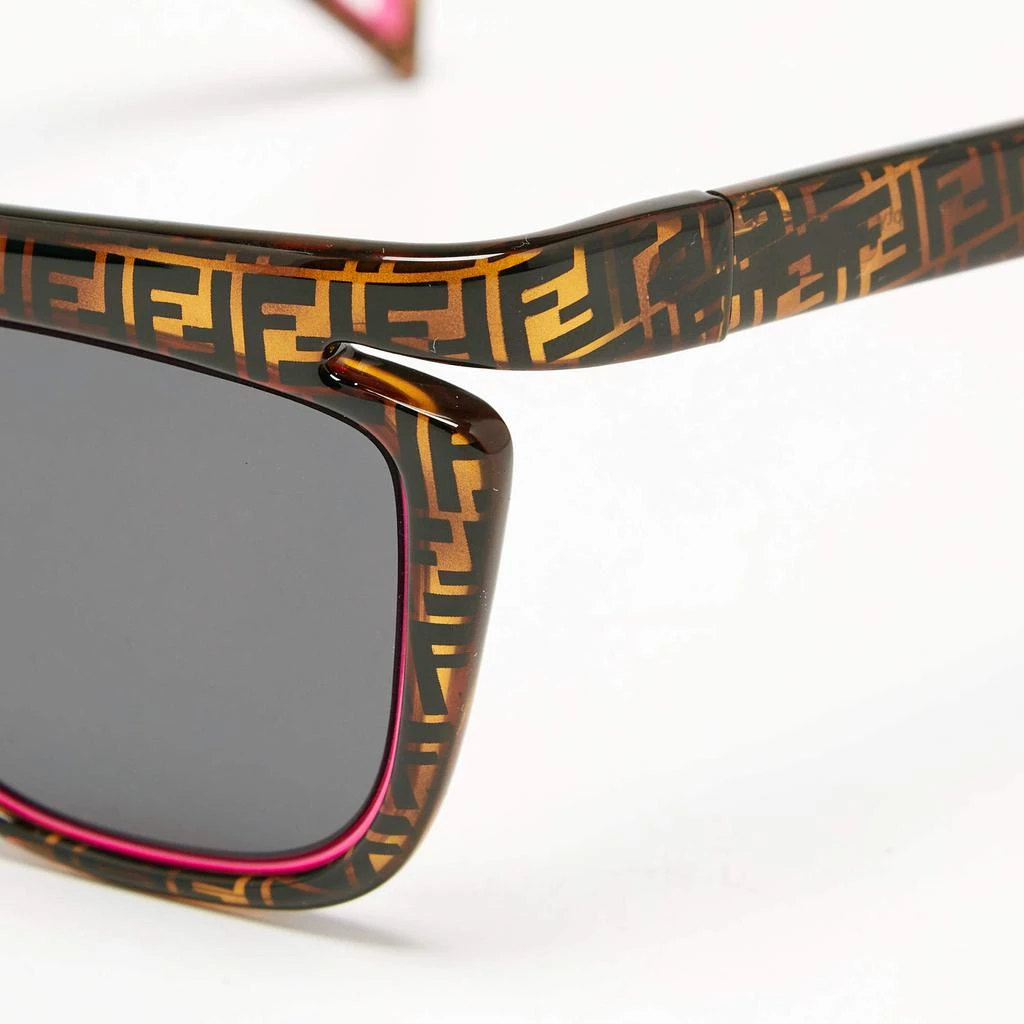 商品[二手商品] Fendi|Fendi Zucca Havana/ Grey FF 0384 Aviator Sunglasses,价格¥2707,第2张图片详细描述