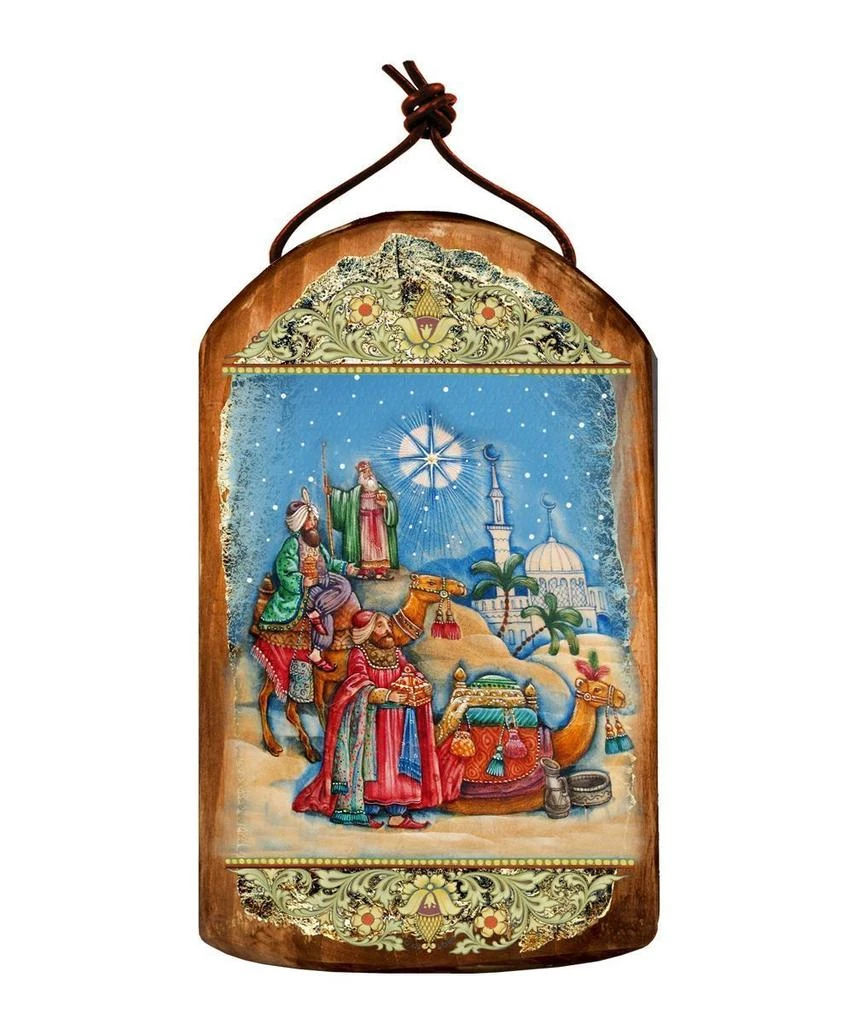 商品Designocracy|Designocracy Three Kings Wooden Icon, Ornament,价格¥217,第1张图片
