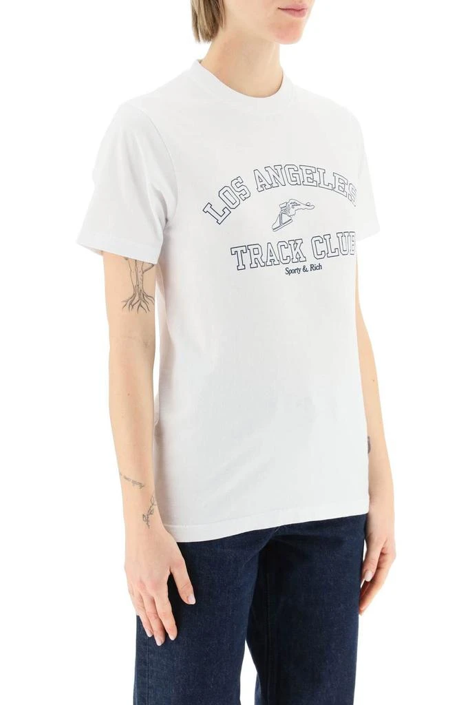 商品Sporty & Rich|TRACK CLUB COTTON T-SHIRT,价格¥295,第3张图片详细描述