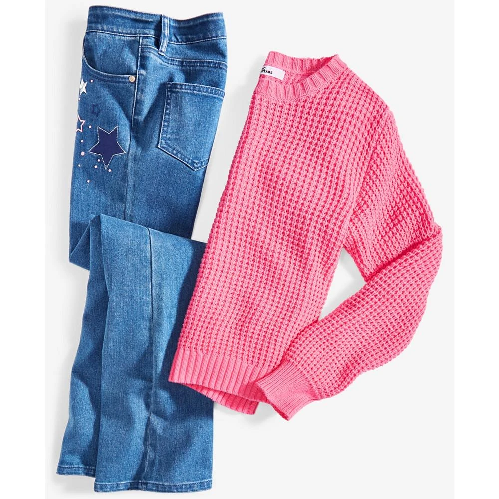 商品Epic Threads|Big Girls Textured-Knit Crewneck Sweater, Created for Macy's,价格¥72,第4张图片详细描述