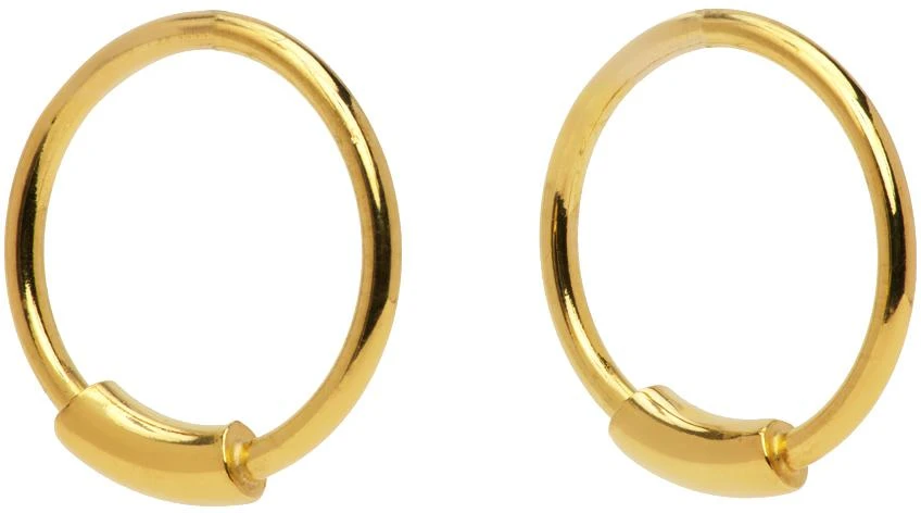 商品Maria Black|Gold Basic 8 Hoop Earrings,价格¥240,第1张图片