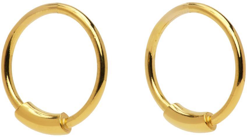 商品Maria Black|Gold Basic 8 Hoop Earrings,价格¥261,第1张图片