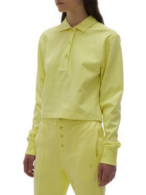 商品Helmut Lang|Long-Sleeve Polo Sweater,价格¥509,第5张图片详细描述