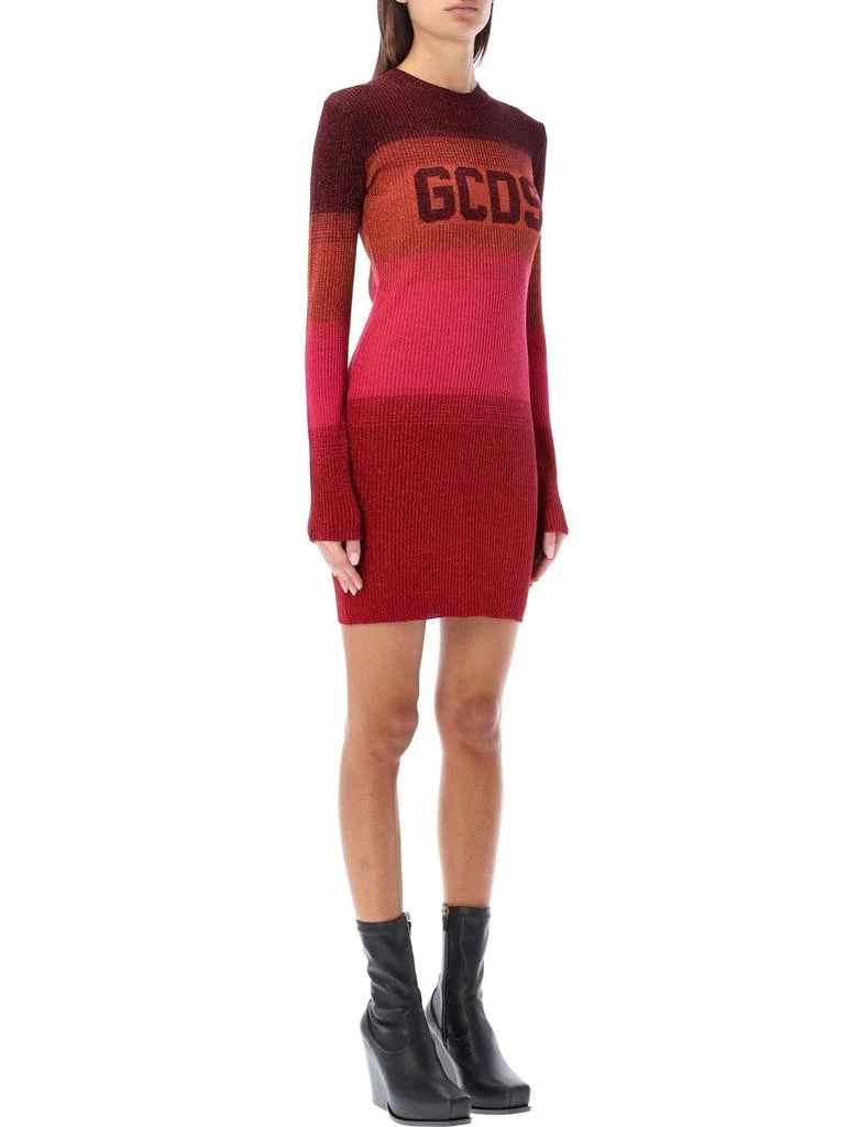 商品GCDS|GCDS Logo Intarsia-Knit Mini Dress,价格¥1763,第3张图片详细描述