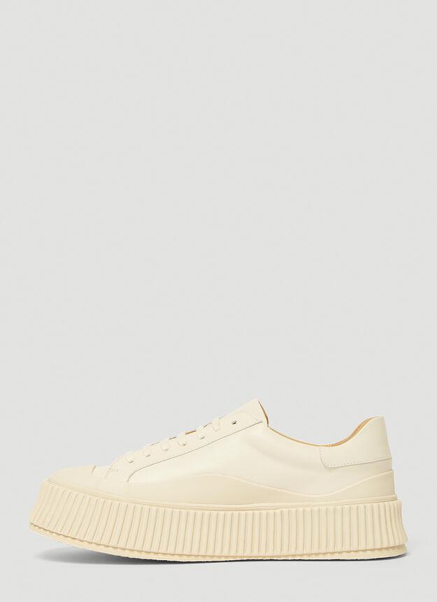 商品Jil Sander|Ribbed-Sole Sneakers in White,价格¥4941,第5张图片详细描述