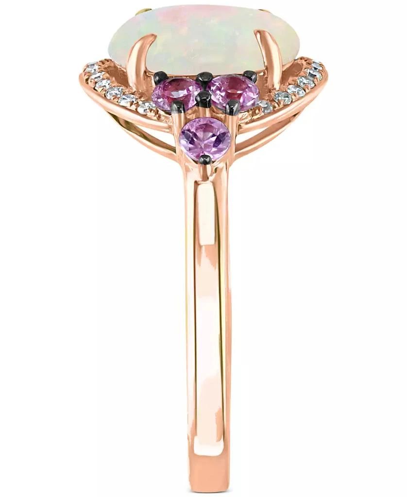 商品Macy's|Multi-Gemstone (2 ct. t.w.) & Diamond (1/10 ct. t.w.) Ring in 14k Rose Gold,价格¥7986,第3张图片详细描述