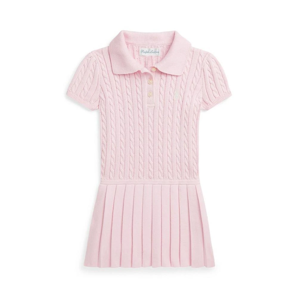 商品Ralph Lauren|Baby Girls Mini Cable Cotton Blend Polo Dress,价格¥440,第1张图片