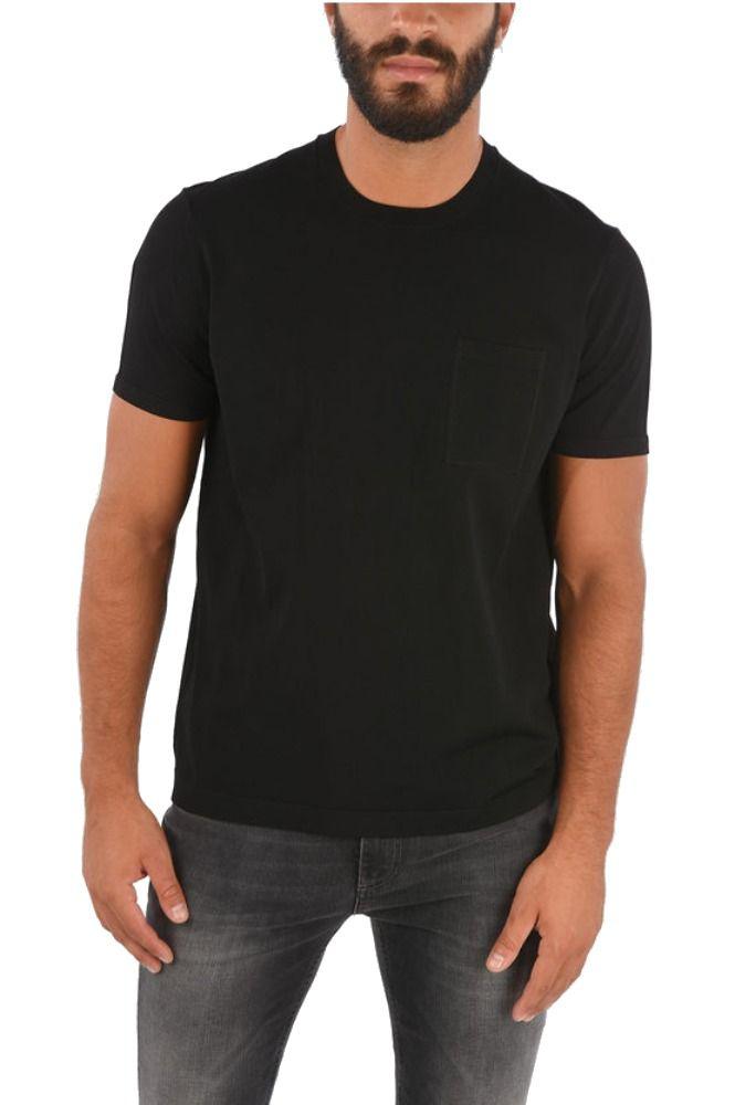 Neil Barrett Mens Black Cotton T-Shirt商品第1张图片规格展示