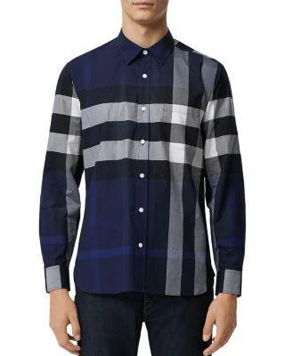 商品Burberry|Windsor Check-Pattern Classic Fit Shirt,价格¥1736,第1张图片