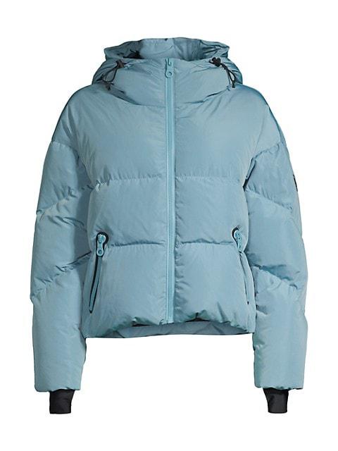 Meribel Hooded Shell Down Puffer Ski Jacket商品第1张图片规格展示