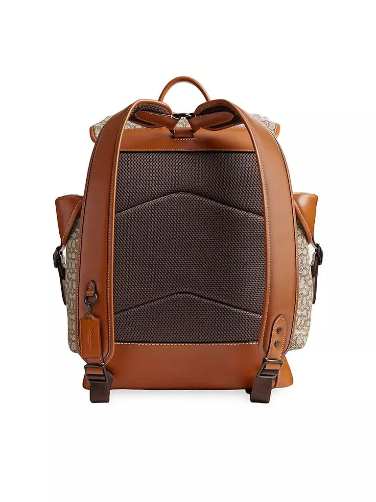 商品Coach|Hitch Leather Monogram Backpack,价格¥3342,第5张图片详细描述