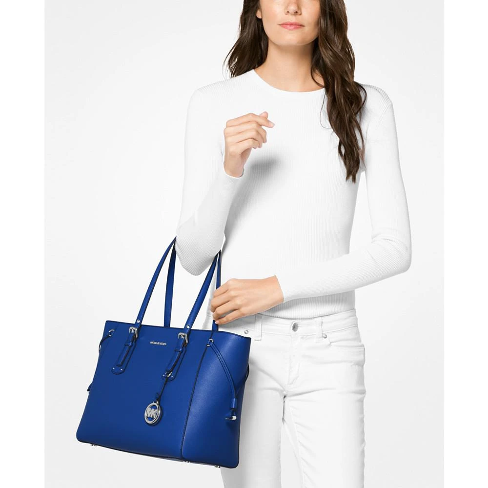 商品Michael Kors|Voyager Multi-Function Medium Crossgrain Leather Tote,价格¥2058,第2张图片详细描述