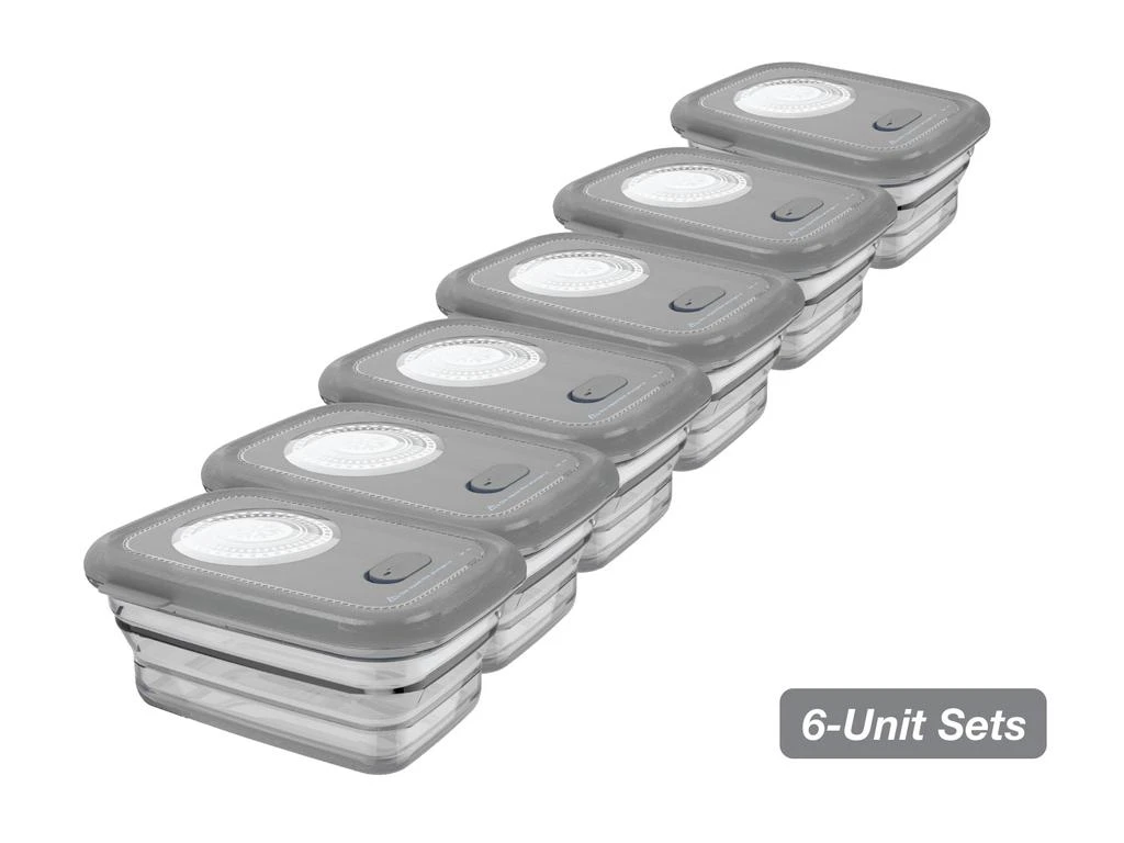 商品MNML|Collapsible Silicone Food Storage Container Set of 6 - 460 ml - Grey,价格¥696,第2张图片详细描述