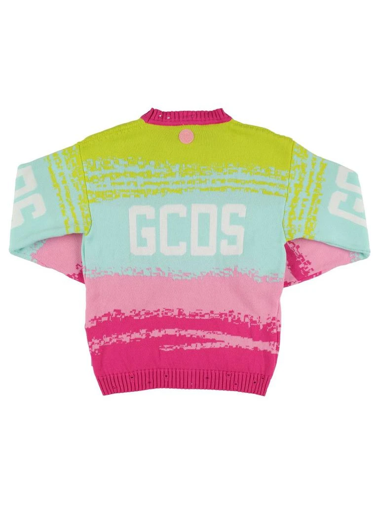 商品GCDS|Intarsia Logo Cotton Knit Sweater,价格¥805,第2张图片详细描述