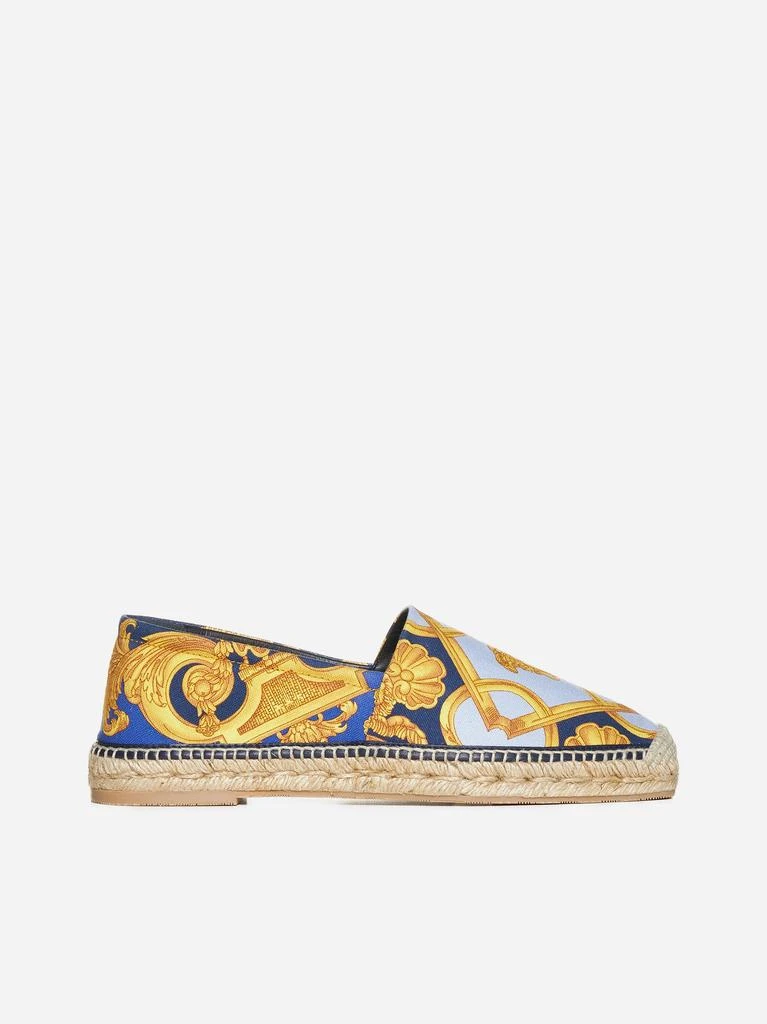 商品Versace|Barocco print canvas espadrilles,价格¥1676,第1张图片