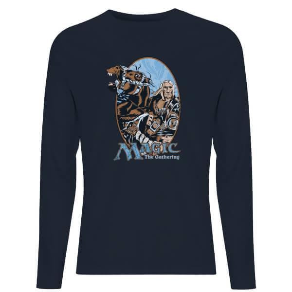 商品Magic the Gathering|Magic: the Gathering Retro Unisex Long Sleeve T-Shirt - Navy,价格¥177,第1张图片