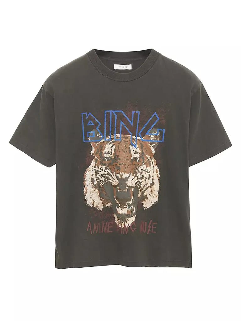 商品ANINE BING|Tiger Graphic Cotton T-Shirt,价格¥755,第1张图片