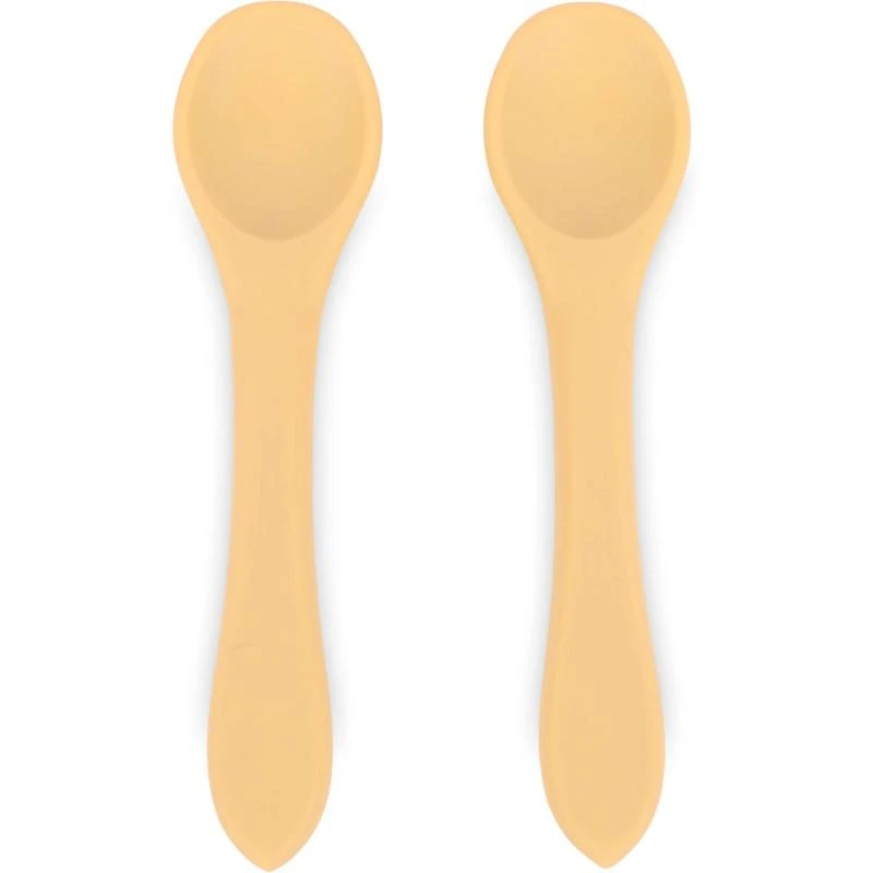 商品Baby Livia|Silicone spoons 2 pack in yellow,价格¥121,第1张图片