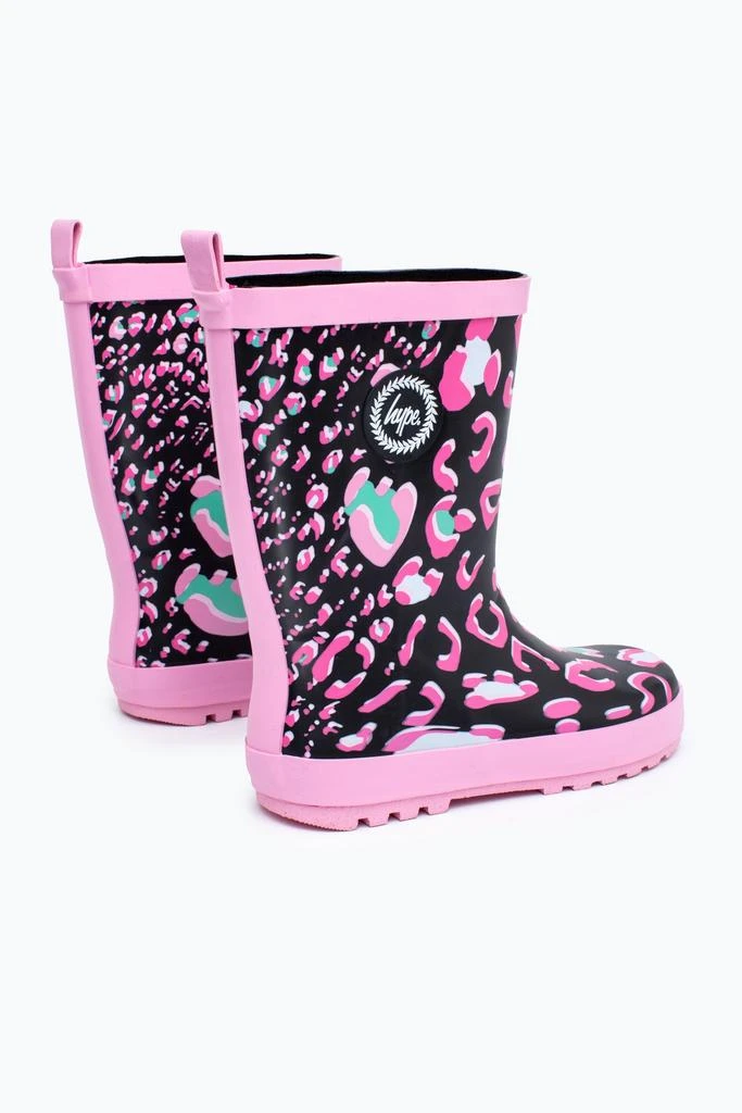 商品HYPE FOOTWEAR|HYPE GIRLS PINK LEOPARD WELLIES,价格¥140,第2张图片详细描述