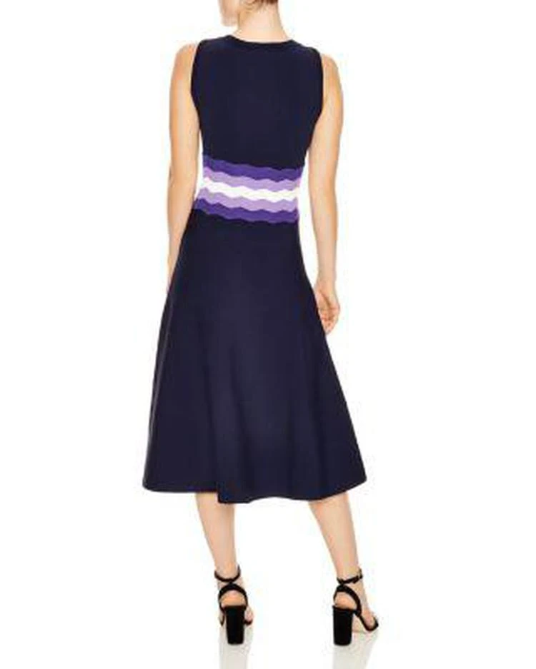 商品Sandro|Kimiko Corset-Detail Midi Dress,价格¥1171,第2张图片详细描述