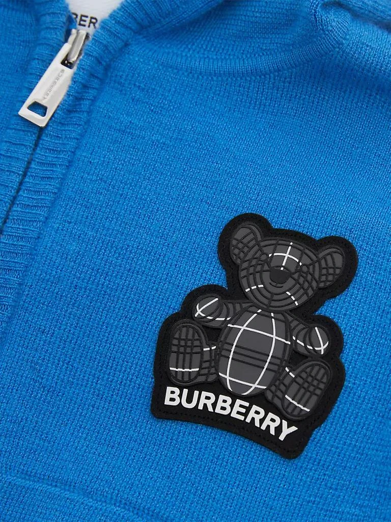 商品Burberry|Baby Boy's & Boy's Logo Zip-Up Cashmere Hoodie Sweatshirt,价格¥3322,第4张图片详细描述