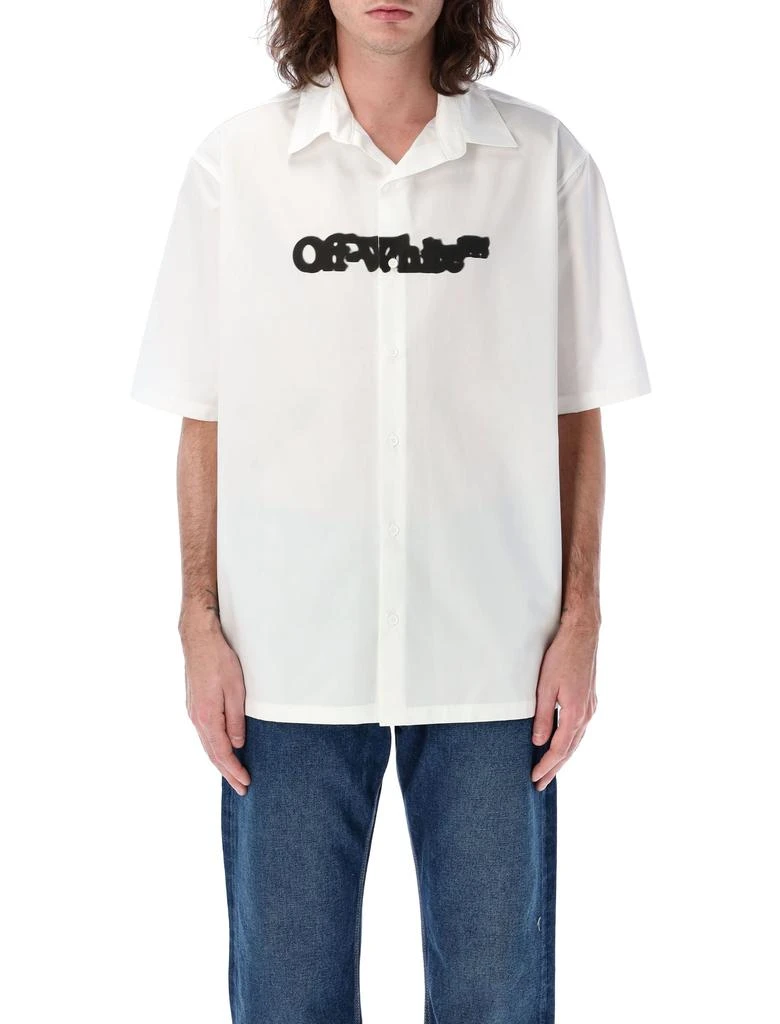 商品Off-White|WHITE SHIRT IN COTTON WITH LOGO,价格¥3406,第1张图片