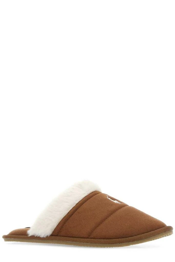 商品Ralph Lauren|Polo Ralph Lauren Pony Embroidered Faux-Shearling Slippers,价格¥440,第2张图片详细描述