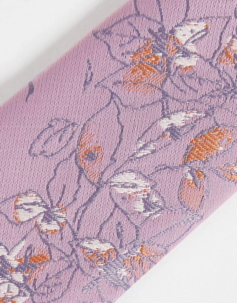 商品ASOS|ASOS DESIGN slim tie in pale pink floral,价格¥94,第2张图片详细描述