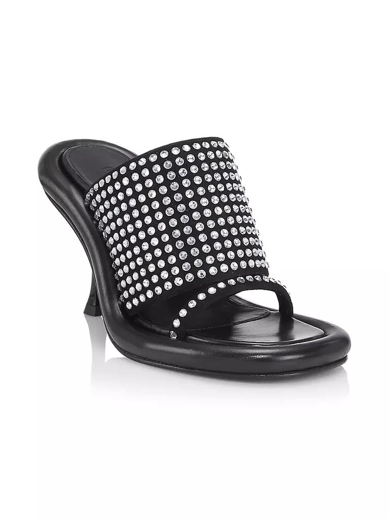 商品JW Anderson|Bumper Crystal-Embellished Leather Mules,价格¥1634,第2张图片详细描述