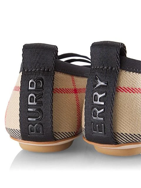 商品Burberry|Little Girl's & Girl's Grace Check Ballerina Flats,价格¥2774,第3张图片详细描述