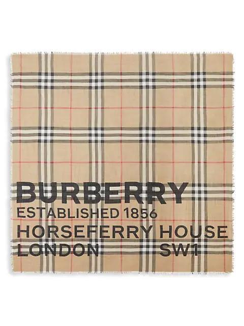 商品Burberry|The Classic Giant Check Scarf,价格¥3323,第5张图片详细描述