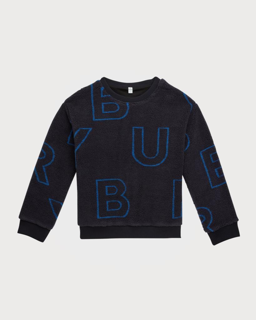 商品Burberry|Boy's Edgar Scattered Logo Sweatshirt, Size 3-14,价格¥2924,第1张图片