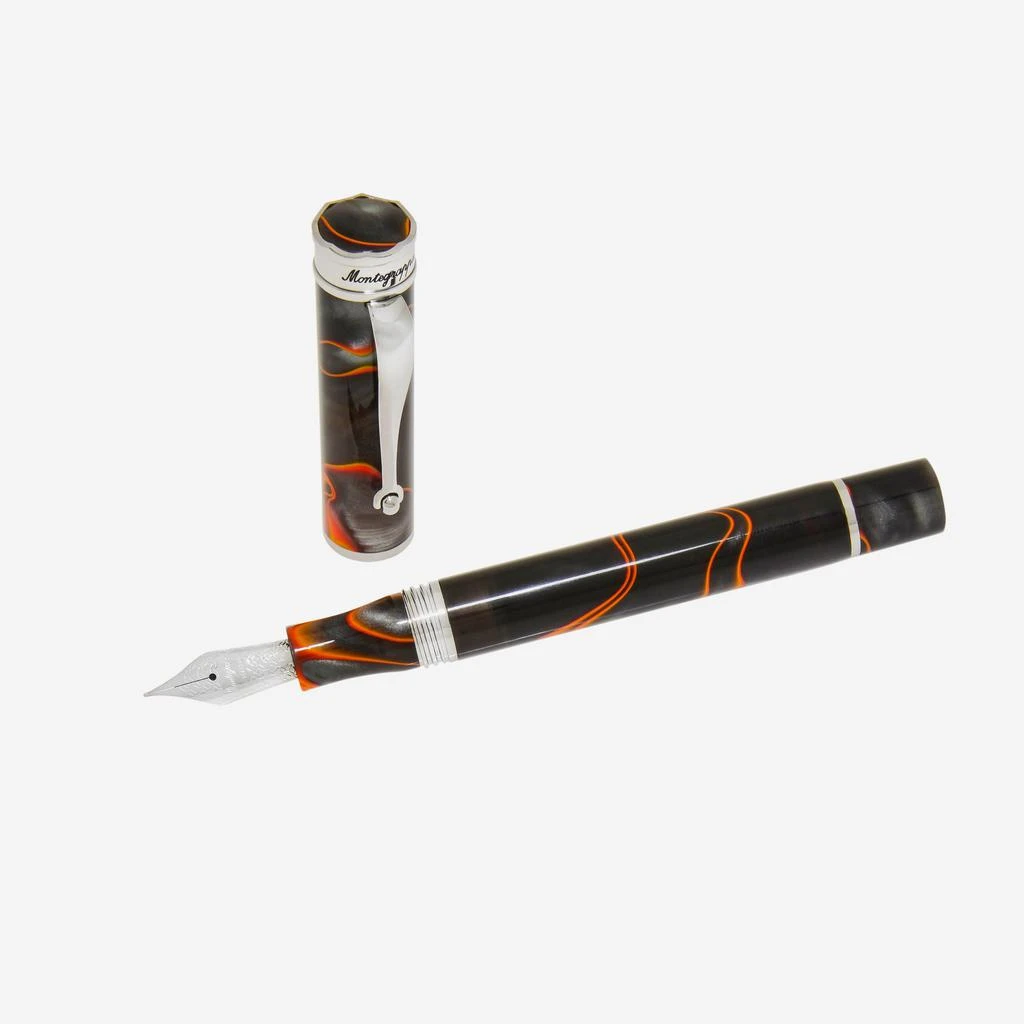 商品Montegrappa|Montegrappa Ducale Grey And Orange Fountain Pen (F) ISDUR2IT,价格¥1394,第2张图片详细描述