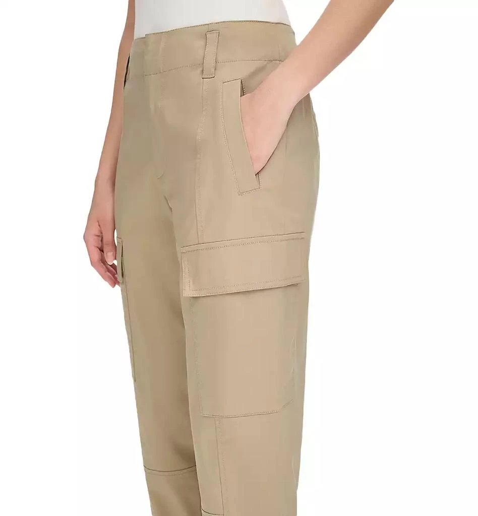 商品Calvin Klein|Women's High-Rise Stretch Twill Cargo Ankle Pants,价格¥201,第4张图片详细描述