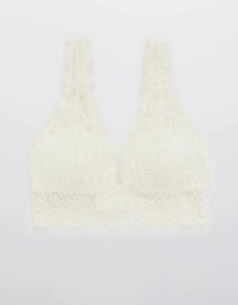 商品Aerie|Aerie Eyelash Lace Padded Plunge Bralette,价格¥121,第4张图片详细描述