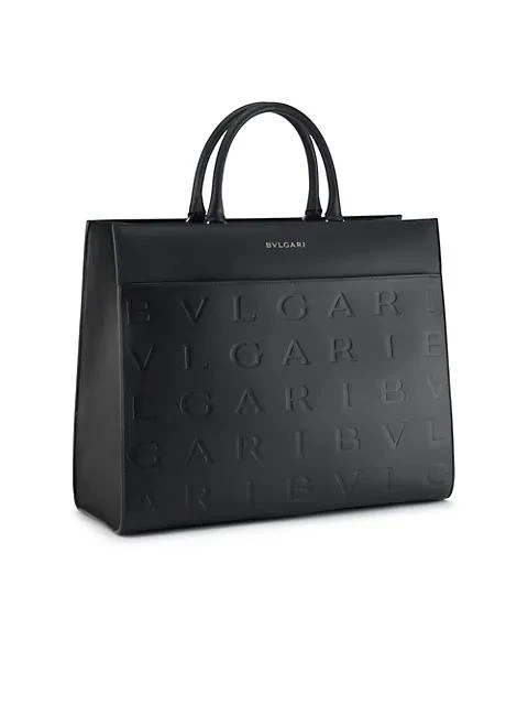 商品BVLGARI|Bvlgari Logo Infinitum Leather Tote,价格¥20325,第4张图片详细描述