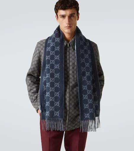 商品Gucci|GG羊绒围巾,价格¥8293,第2张图片详细描述