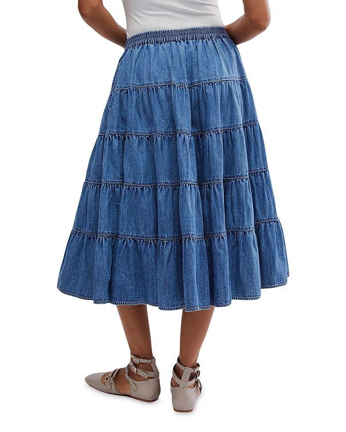 商品Free People|Full Swing Chambray Midi Skirt,价格¥734,第3张图片详细描述