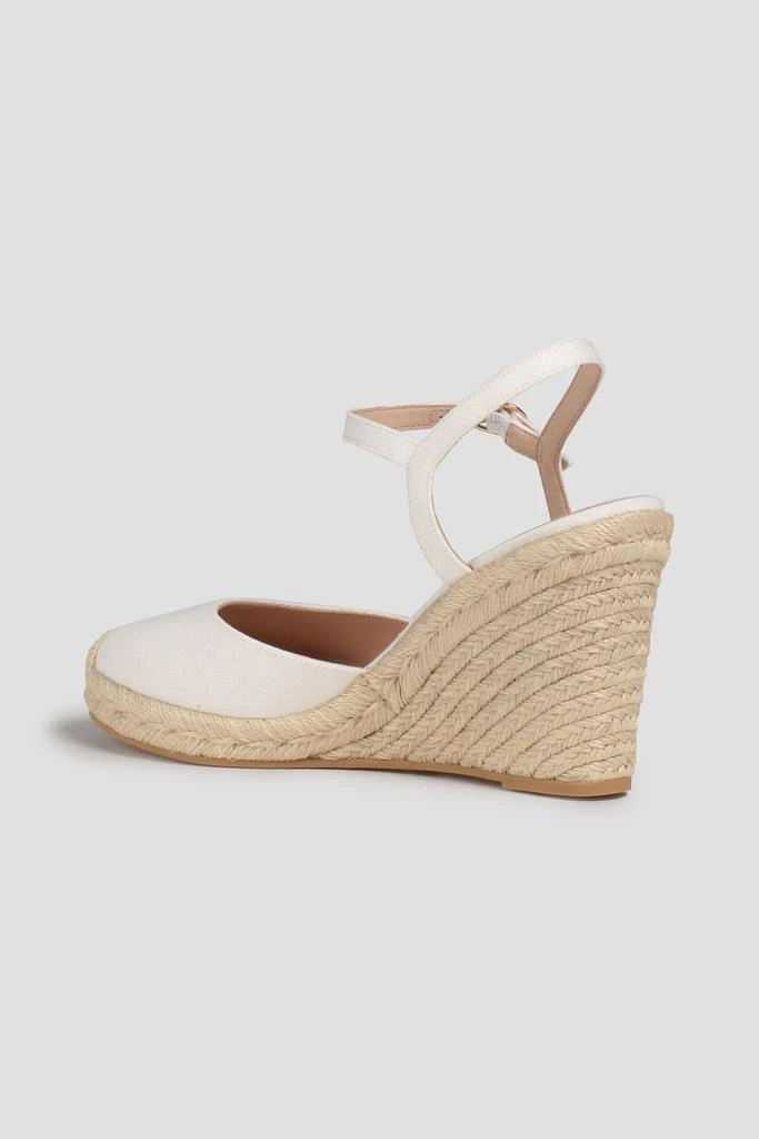 商品Stuart Weitzman|Mykonos canvas wedge espadrilles,价格¥1484,第3张图片详细描述