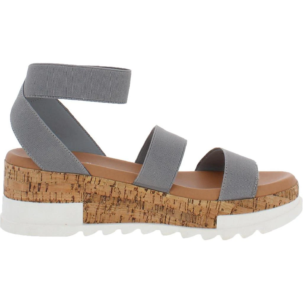 商品Steve Madden|Steve Madden Womens Bandi Ankle Strap Cork Wedge Sandals,价格¥169,第4张图片详细描述