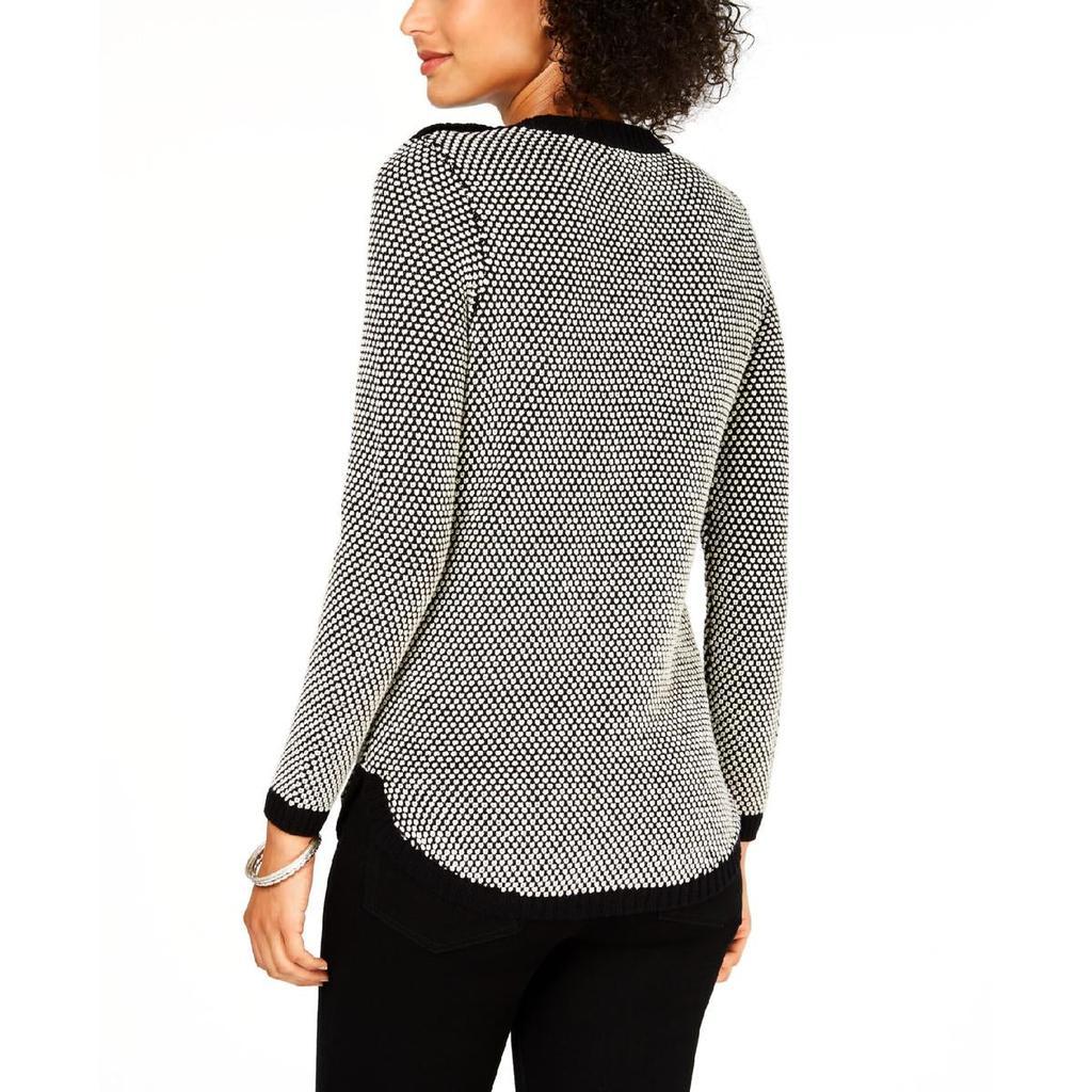 商品Charter Club|Charter Club Womens Petites Metallic Pullover Sweater,价格¥90,第4张图片详细描述