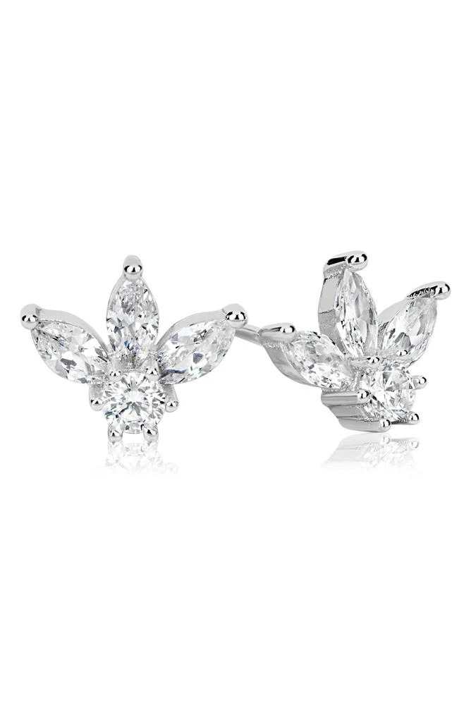 商品Suzy Levian|Sterling Silver CZ Cluster Stud Earrings,价格¥729,第1张图片