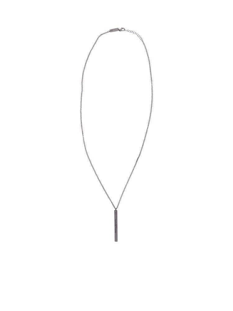 商品MAISON MARGIELA|Maison Margiela Logo Engraved Pendant Necklace,价格¥2432,第1张图片