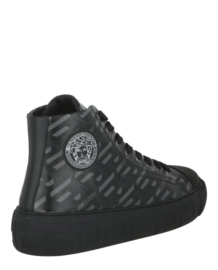 商品Versace|La Greca Print High-Top Sneakers,价格¥2104,第3张图片详细描述