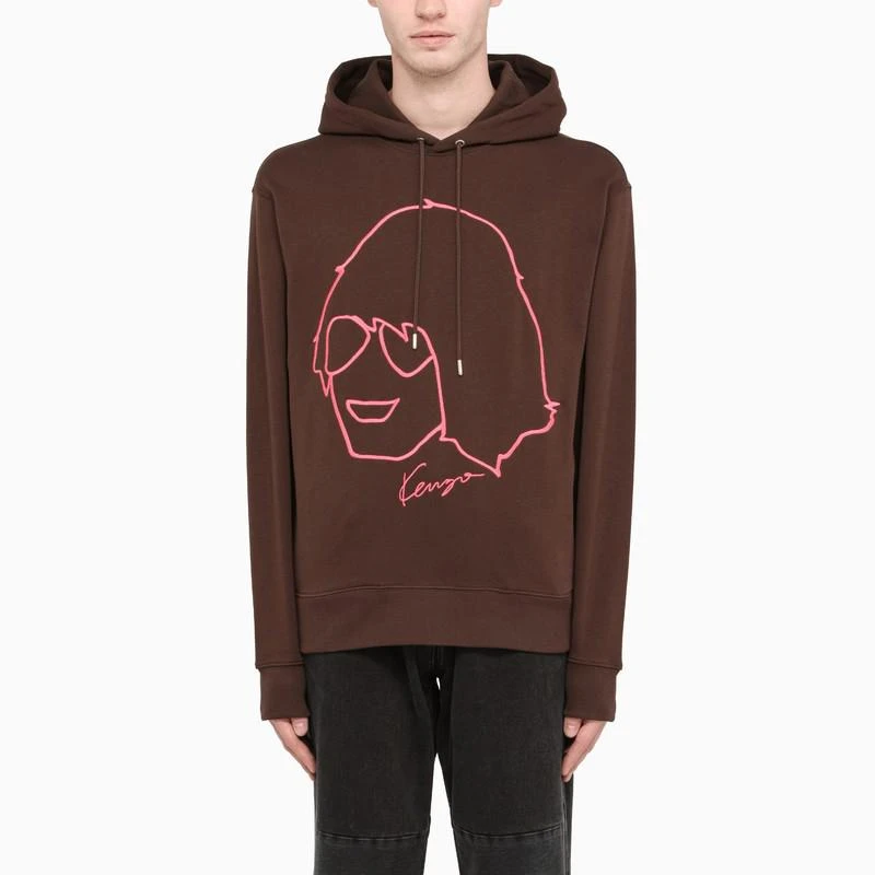 商品Kenzo|Brown hoodie,价格¥743,第1张图片