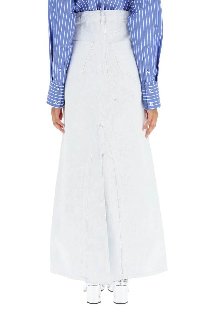 商品MAISON MARGIELA|Maison margiela paint effect denim maxi skirt,价格¥3853,第3张图片详细描述