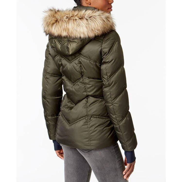 商品Nautica|Faux-Fur-Trim Water-Resistant Puffer Coat,价格¥711,第5张图片详细描述