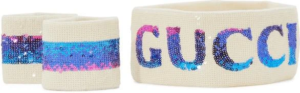 商品Gucci|Sequined headband and wrist cuffs,价格¥6031,第1张图片