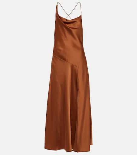 商品Ralph Lauren|不对称缎布加长连衣裙,价格¥3004,第1张图片