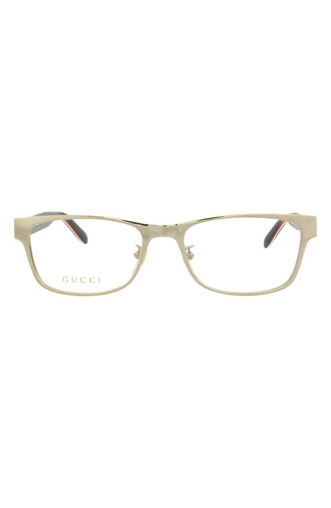 商品Gucci|55mm Rectangular Optical Frames,价格¥2214,第1张图片